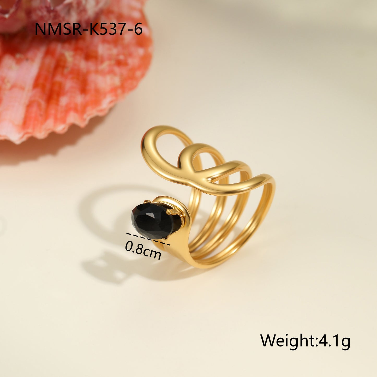 Inlaid Zircon Titanium Steel Ring For Women