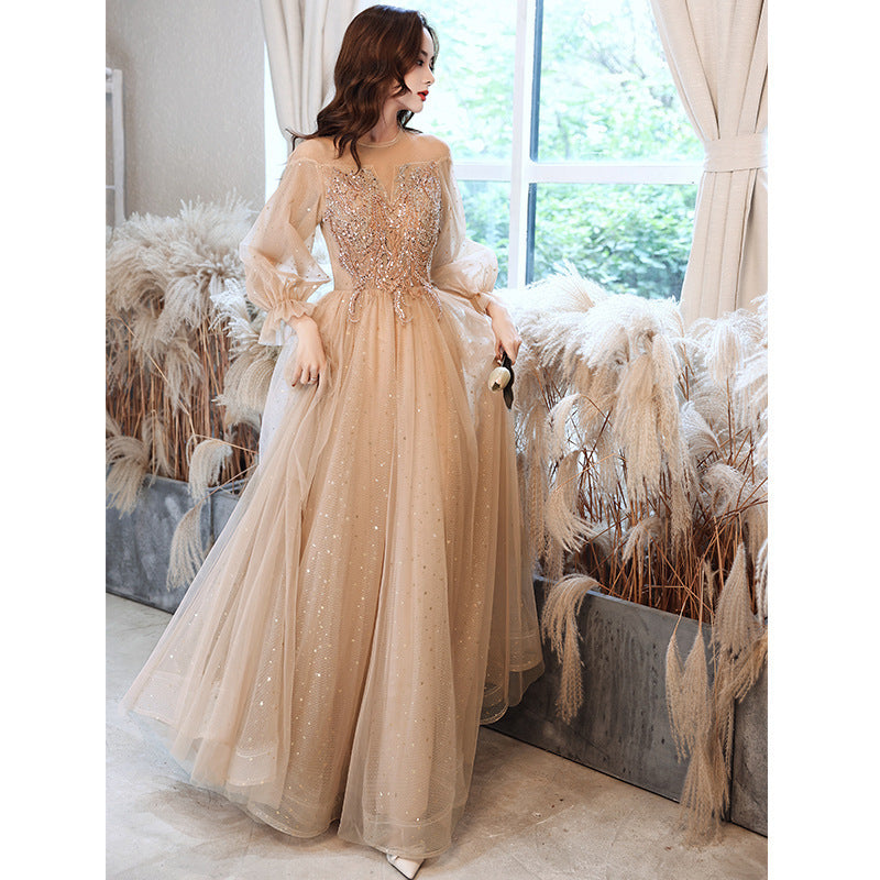 Champagne whisper Evening Dress