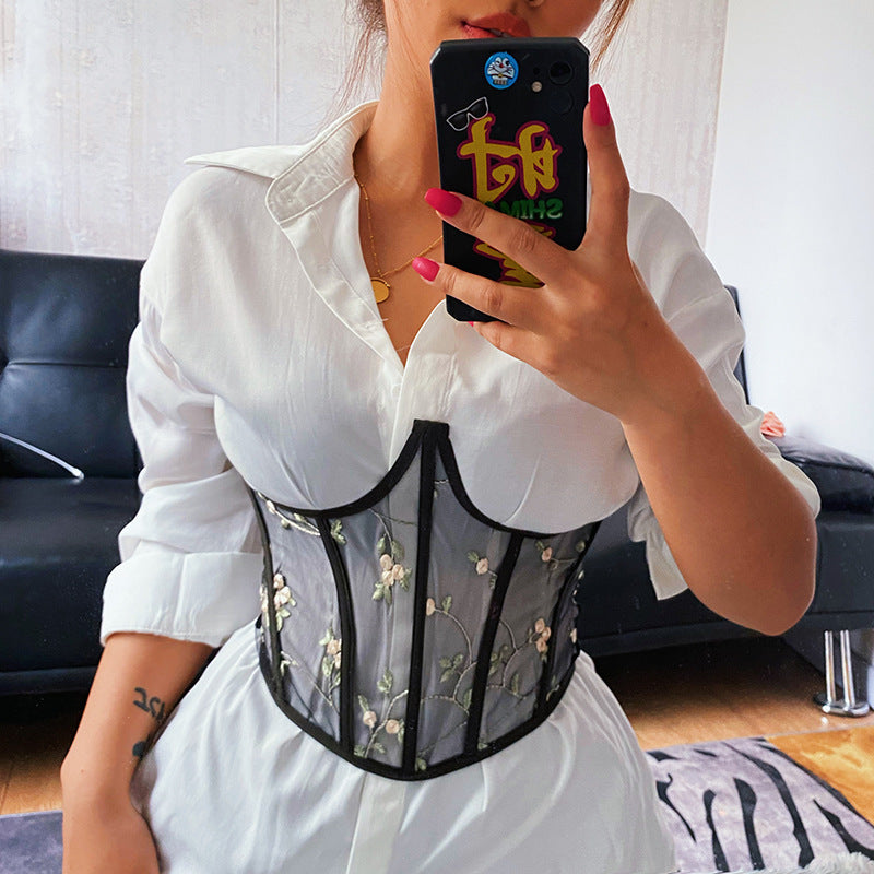 Blossom veil Corset Bouquet Waist Slim Fit Belt Girdle