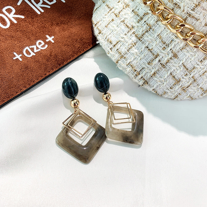 Women's brown earrings