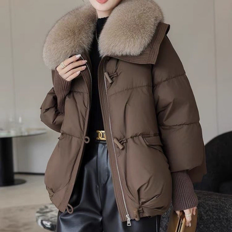 Down Cotton-padded Jacket Fur Collar for winter