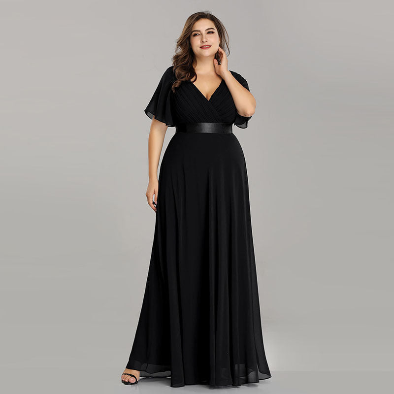 Chiffon evening dress