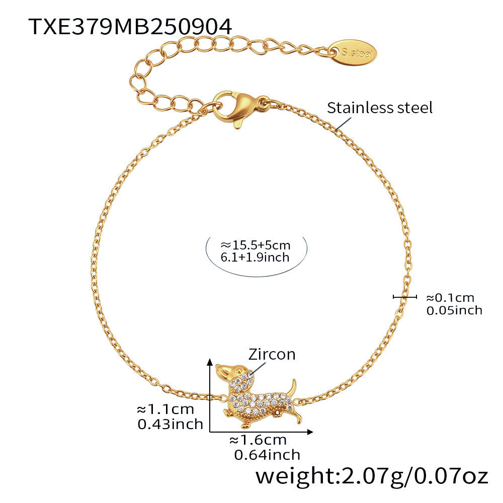 Bracelet PUPPY Stainless Steel Full Zirconium