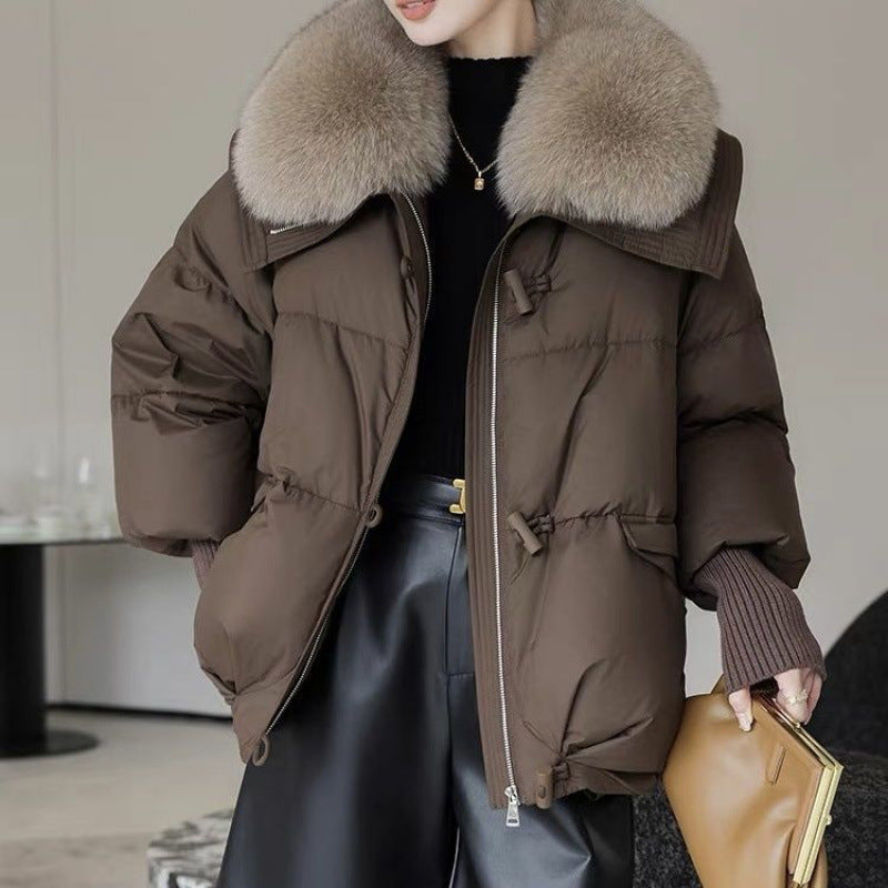 Down Cotton-padded Jacket Fur Collar for winter
