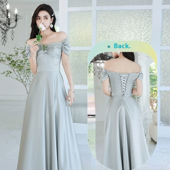 2026 Sisters Group Dress Women Satin Spring