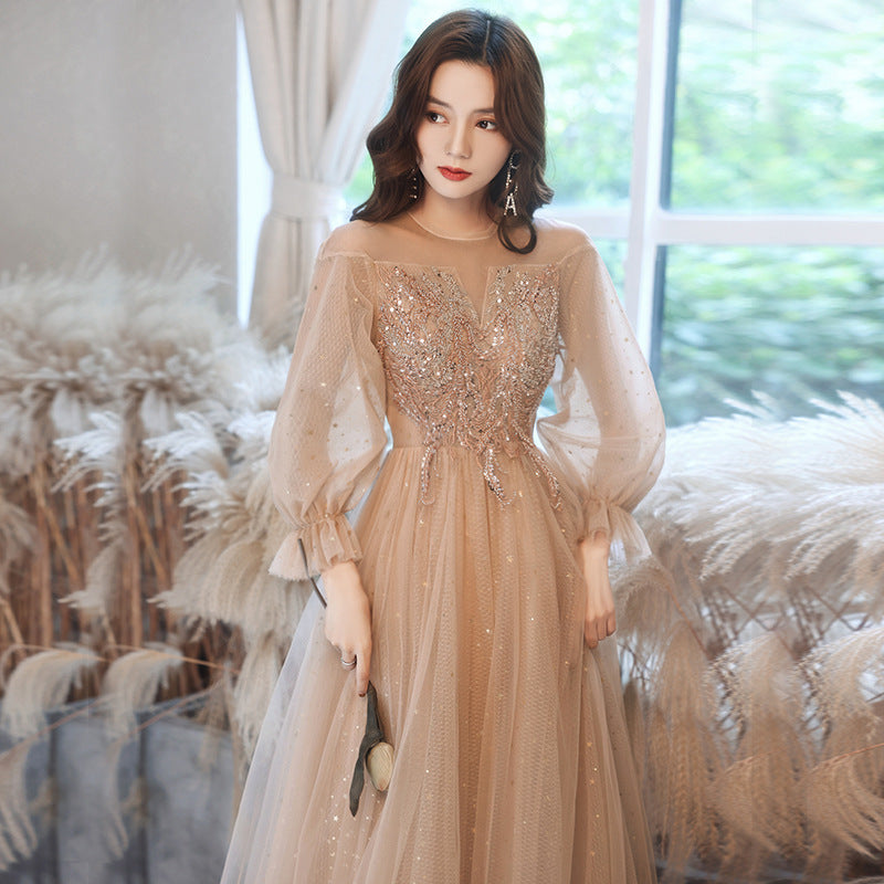 Champagne whisper Evening Dress