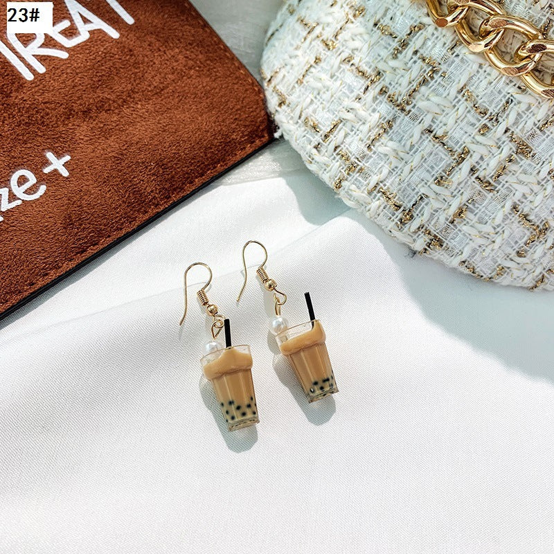 Women's brown earrings