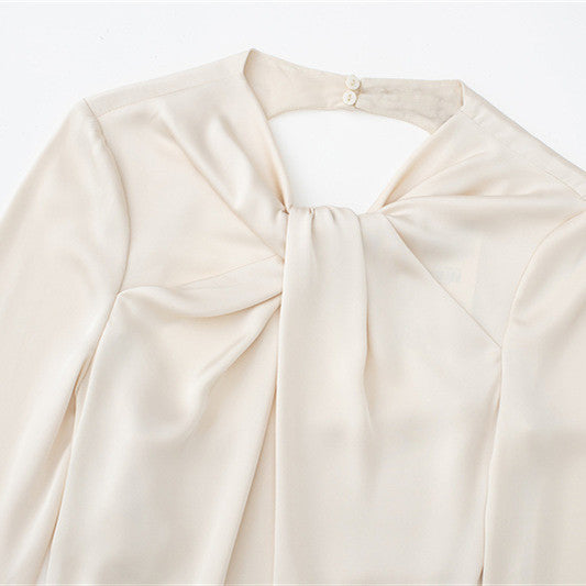 European And American Style Women's Backless Satin Dresses