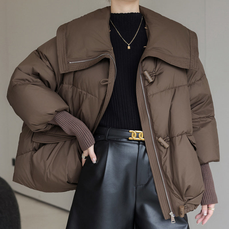 Down Cotton-padded Jacket Fur Collar for winter