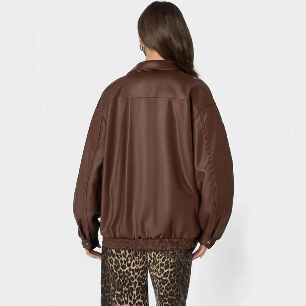 Leather Jacket Motorcycle women