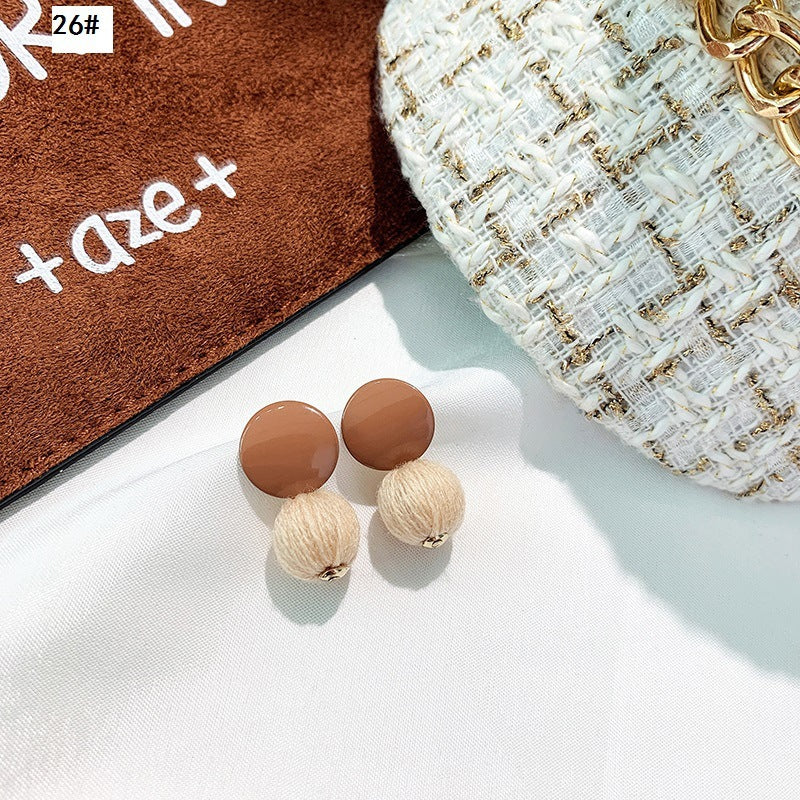 Women's brown earrings