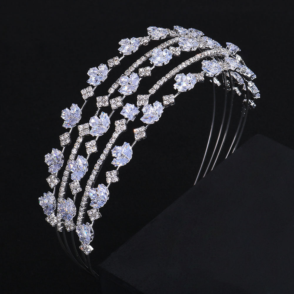 Multi-layer Zircon Fashion Bridal Wedding Hair Band