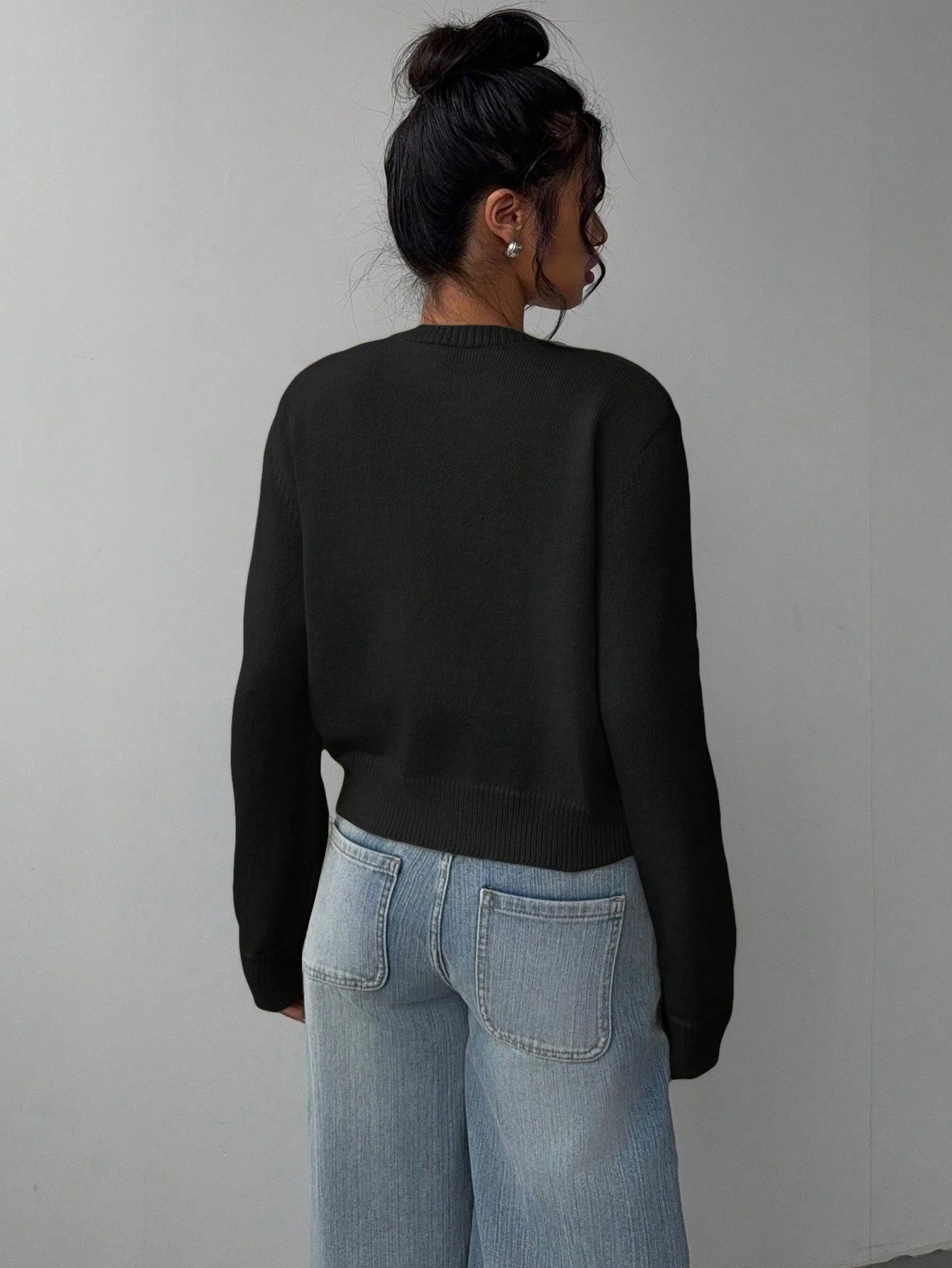 Chic Long Sleeved Knitted Cardigan