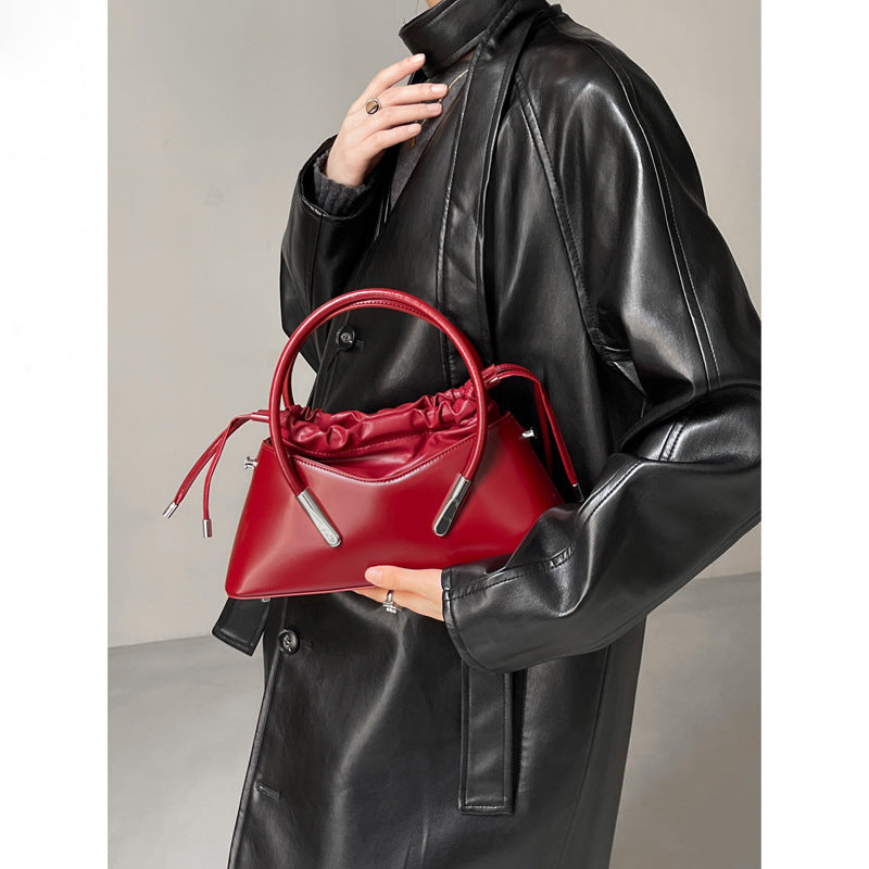 Fashion Leather Portable Crossbody Shoulder Bag