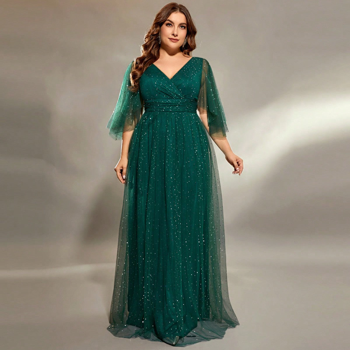 Banquet Evening Dress Choir Plus Size Long Style And Green