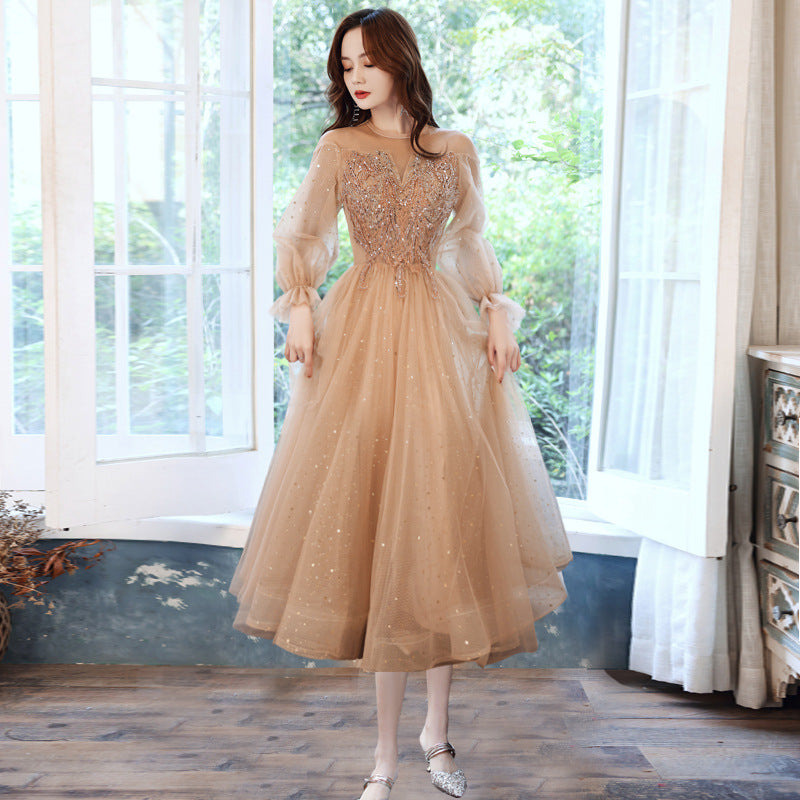 Champagne whisper Evening Dress
