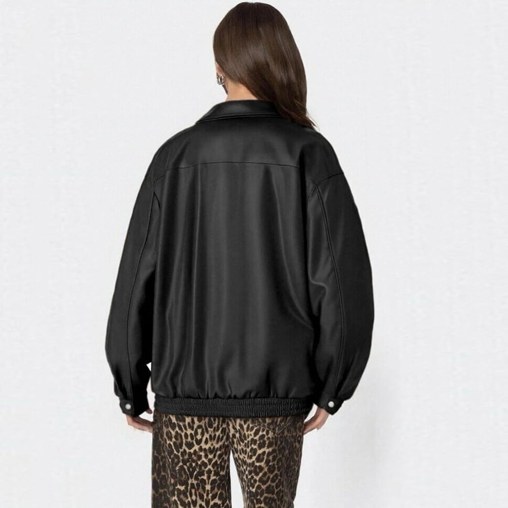 Leather Jacket Motorcycle women