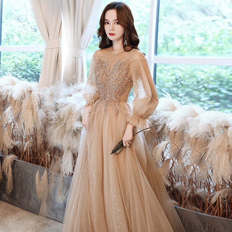 Champagne whisper Evening Dress