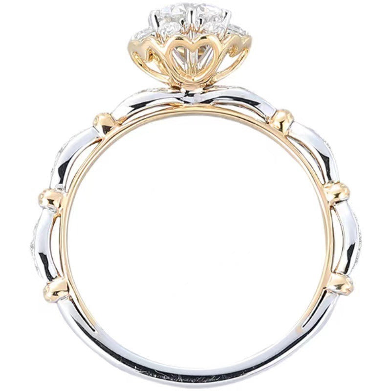 Blooming Rose Bridal Ring