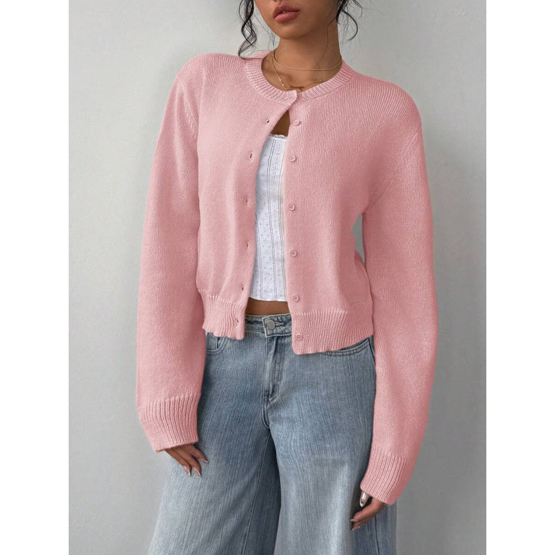 Chic Long Sleeved Knitted Cardigan