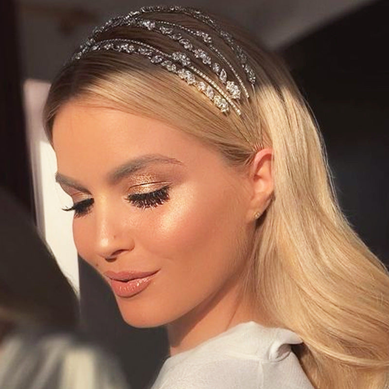 Multi-layer Zircon Fashion Bridal Wedding Hair Band