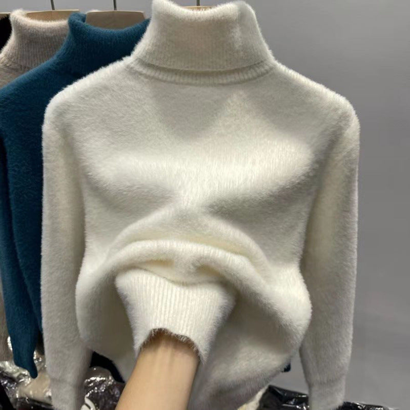 Inner Thickened Fleece-lined Top Sweater
