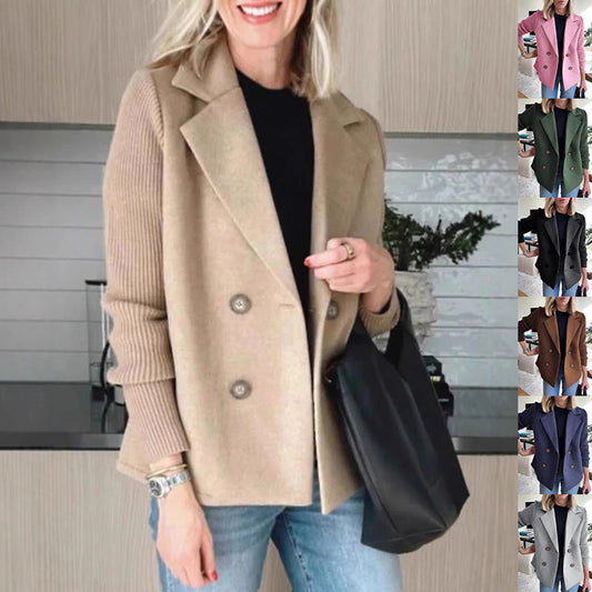 Knitted Sleeves Coat