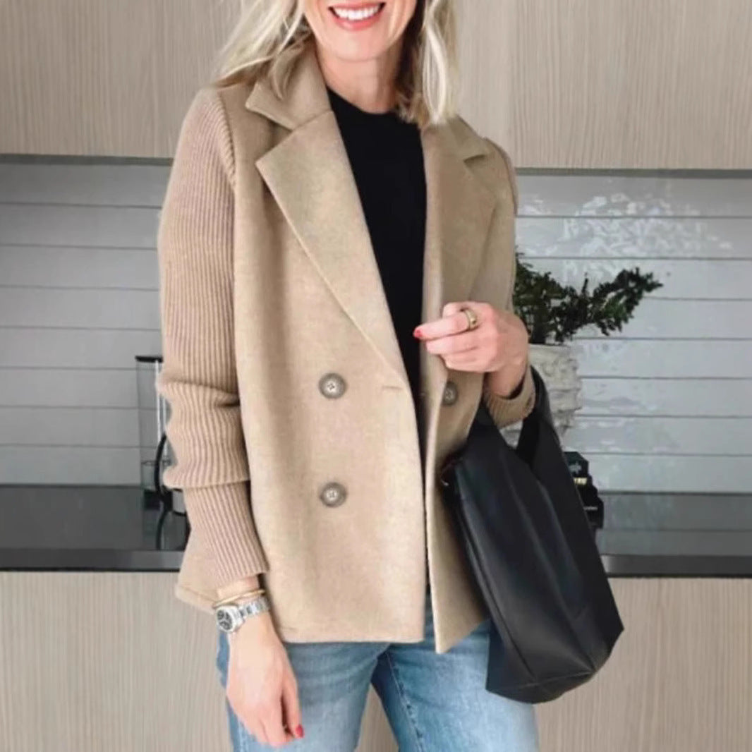 Knitted Sleeves Coat