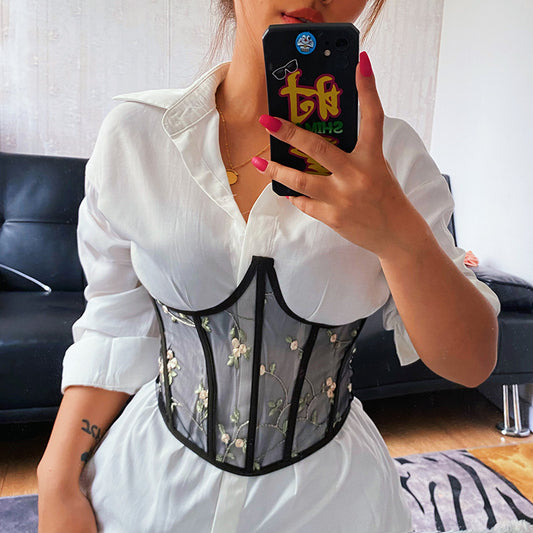 Blossom veil Corset Bouquet Waist  Slim Fit Belt Girdle