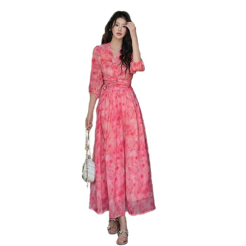 Arrival Womens Slimming High-Waist Holiday Dress