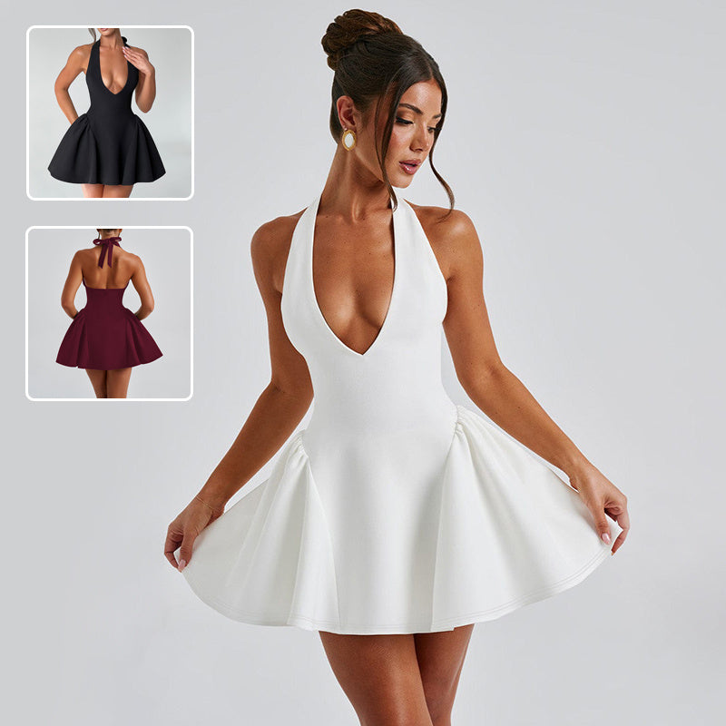 Elara™ | Deep V Evening Dress