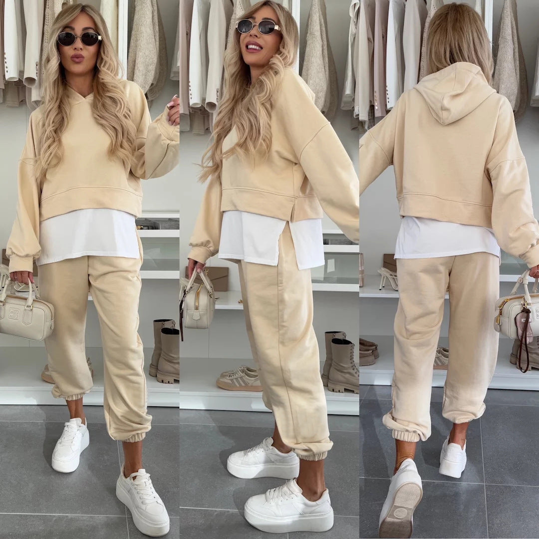Hooded Top And Jogger Set