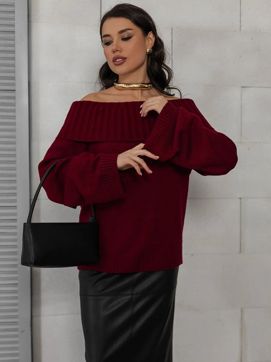 Long Warm Knit Sweater