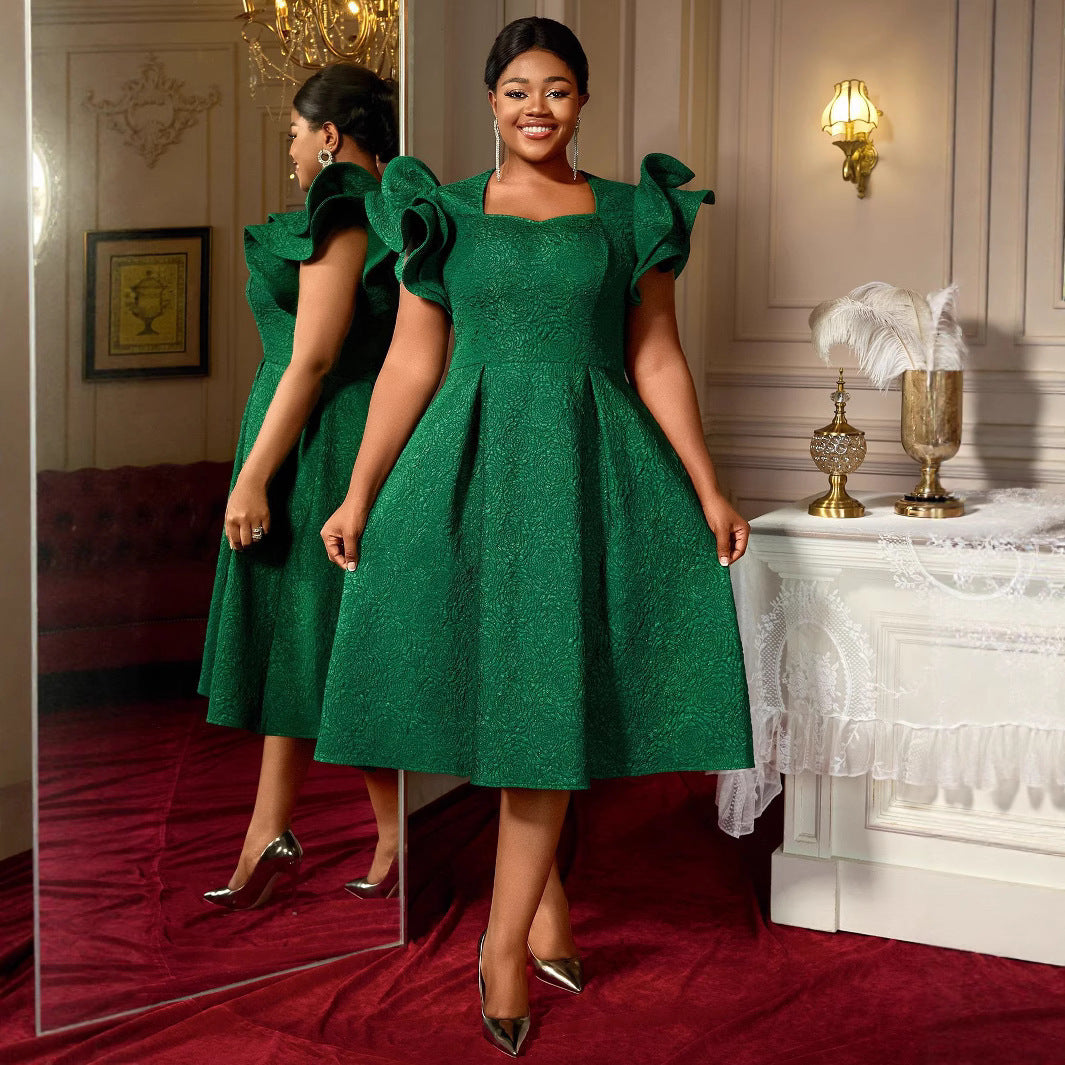 Royal Green Dress