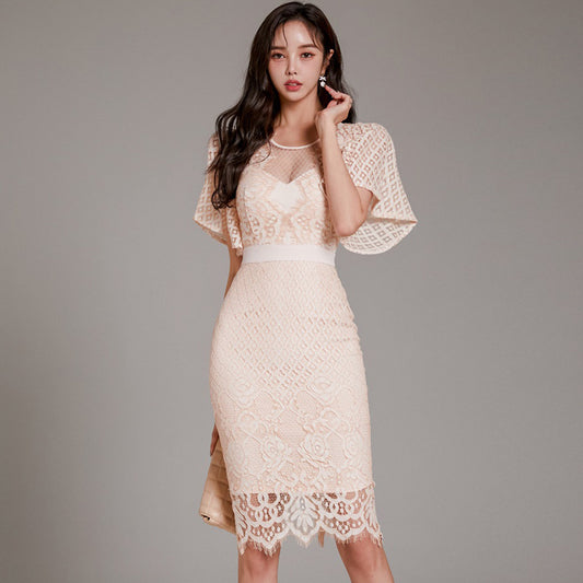 Lace New Elegant Temperament Dress Banquet