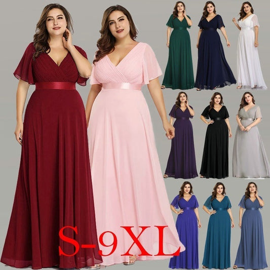 Chiffon evening dress