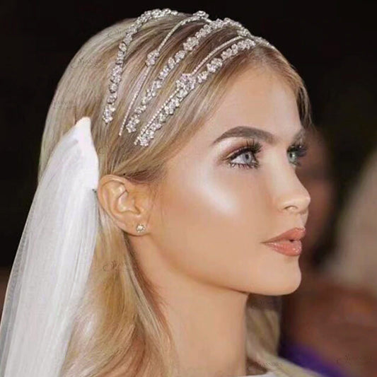 Multi-layer Zircon Fashion Bridal Wedding Hair Band