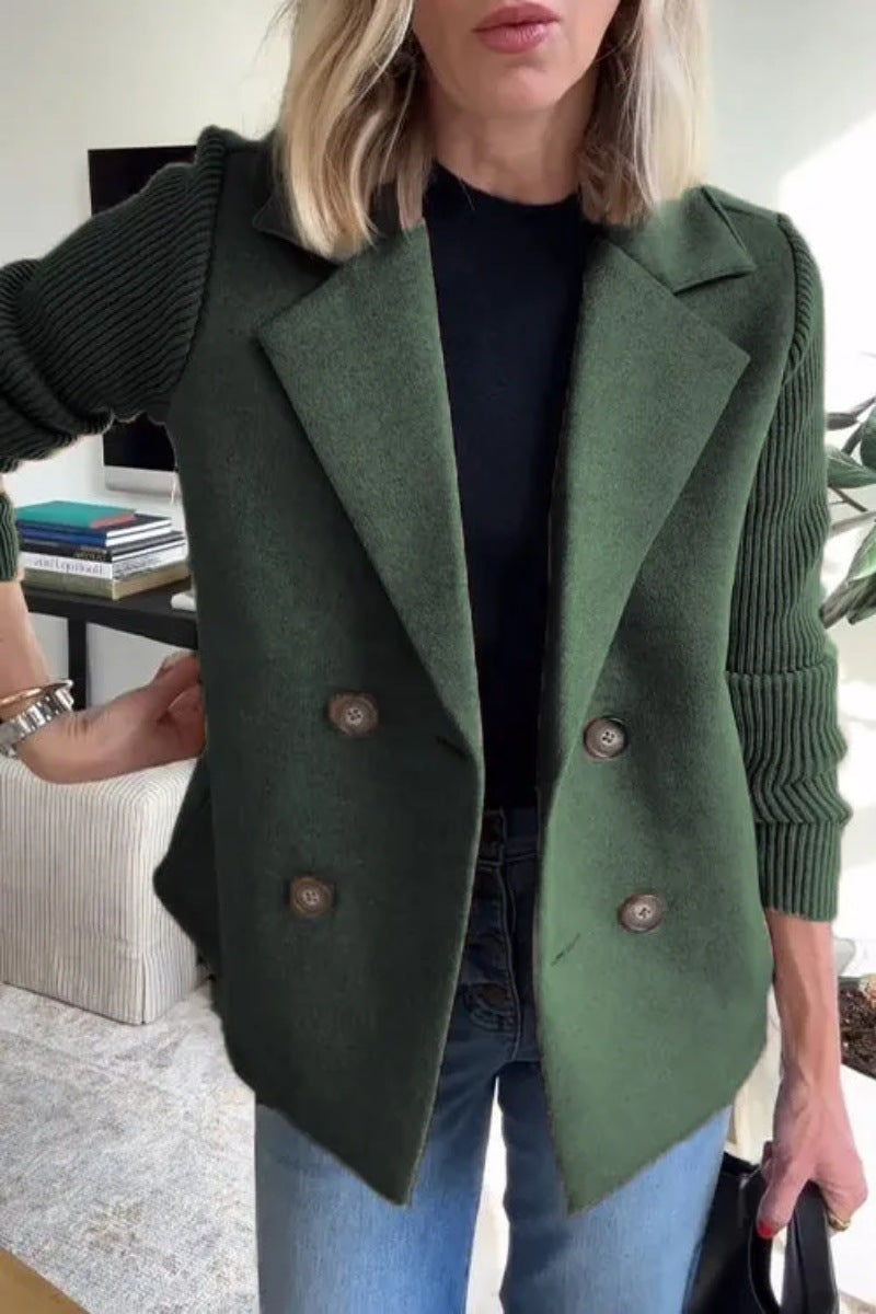 Knitted Sleeves Coat