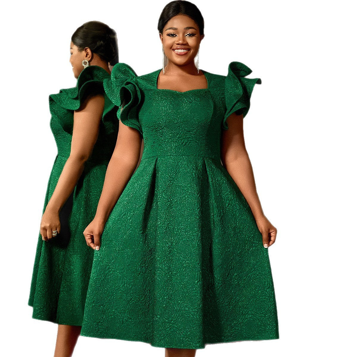 Royal Green Dress
