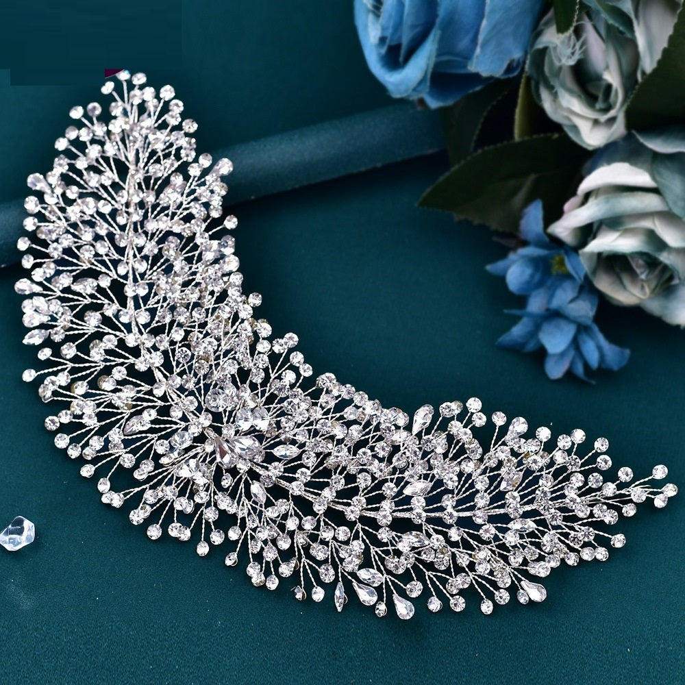 Bridal Headwear Hair Accessories, Handmade Rhinestone Hair Band