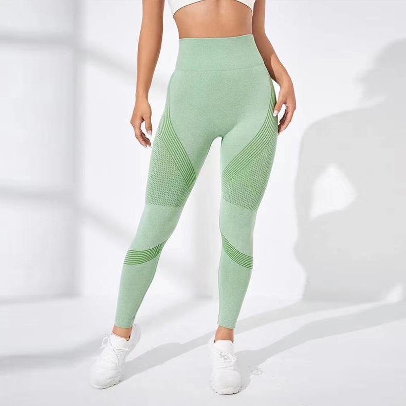 High Waist Seamless Peach Hip Belly Contracting Hip Raise Skinny Quick-drying Elastic Exercise Workout Pants