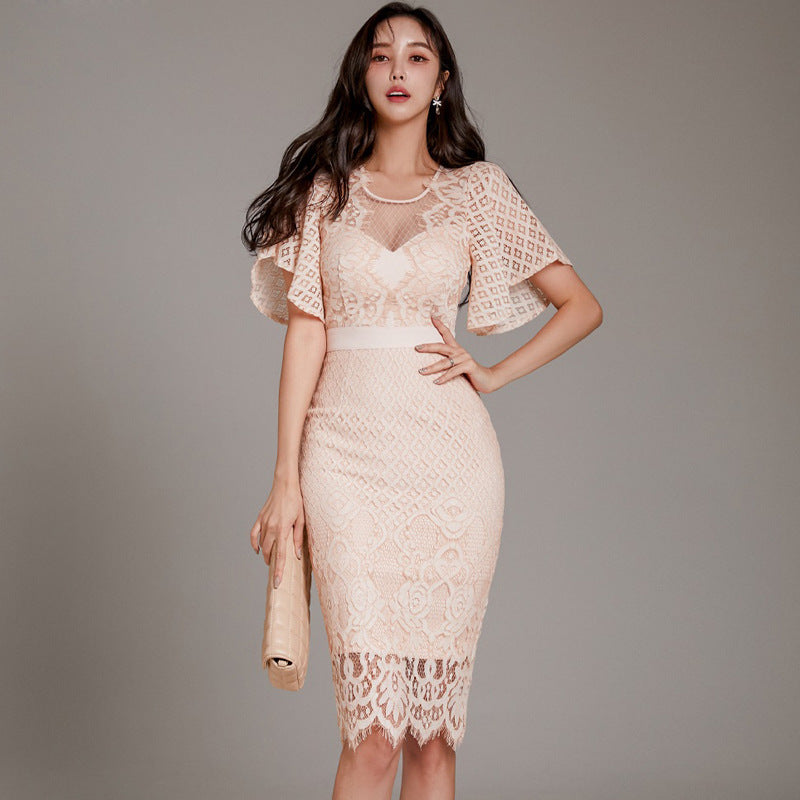 Lace New Elegant Temperament Dress Banquet