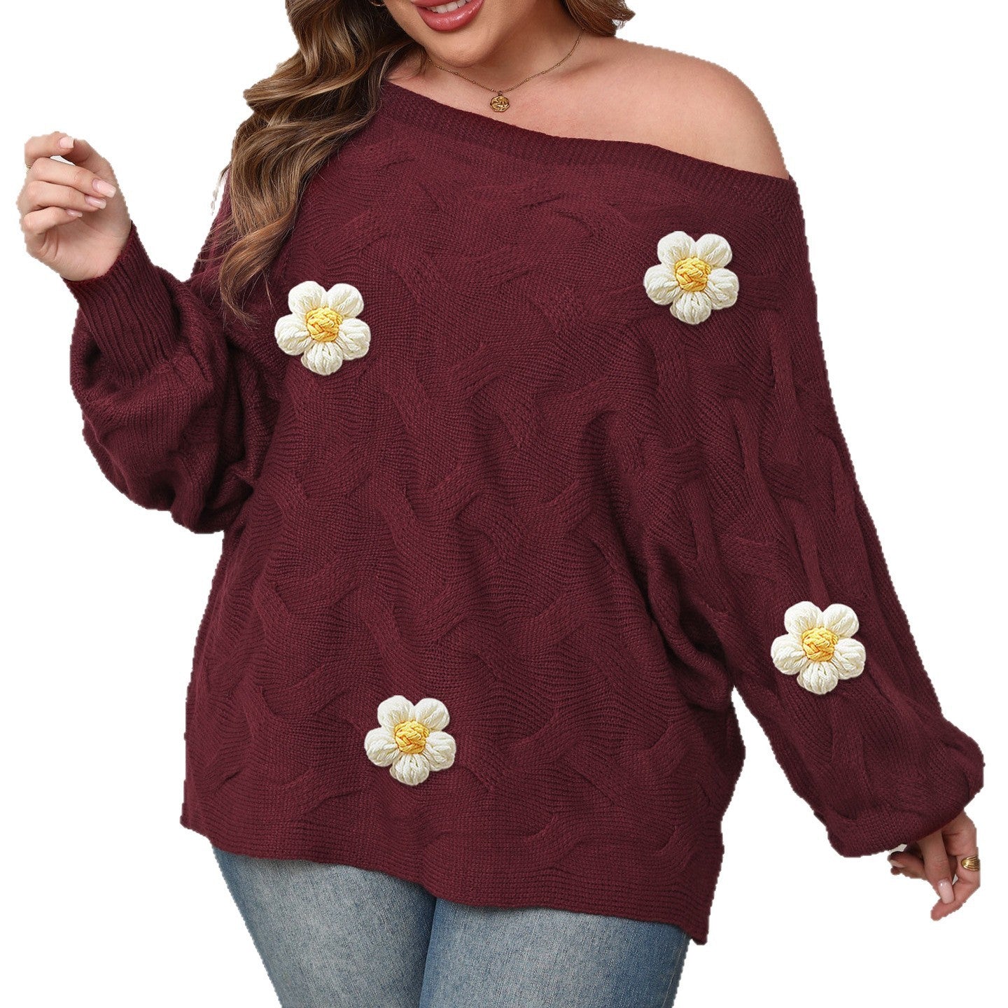 Batwing Sleeve Loose Pullover Female Female