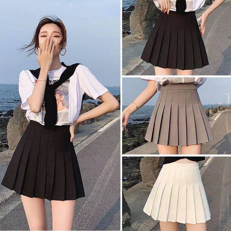 Solid Color Skirt Hip Skirt Anti-exposure High Waist Skirt