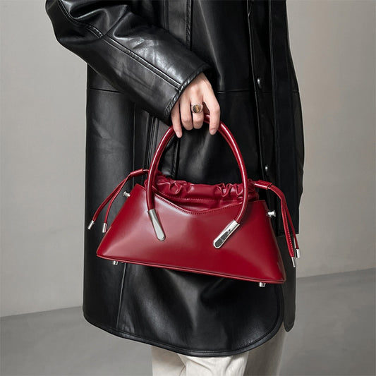 Fashion Leather Portable Crossbody Shoulder Bag