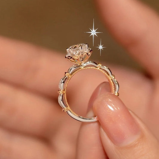 Blooming Rose Bridal Ring
