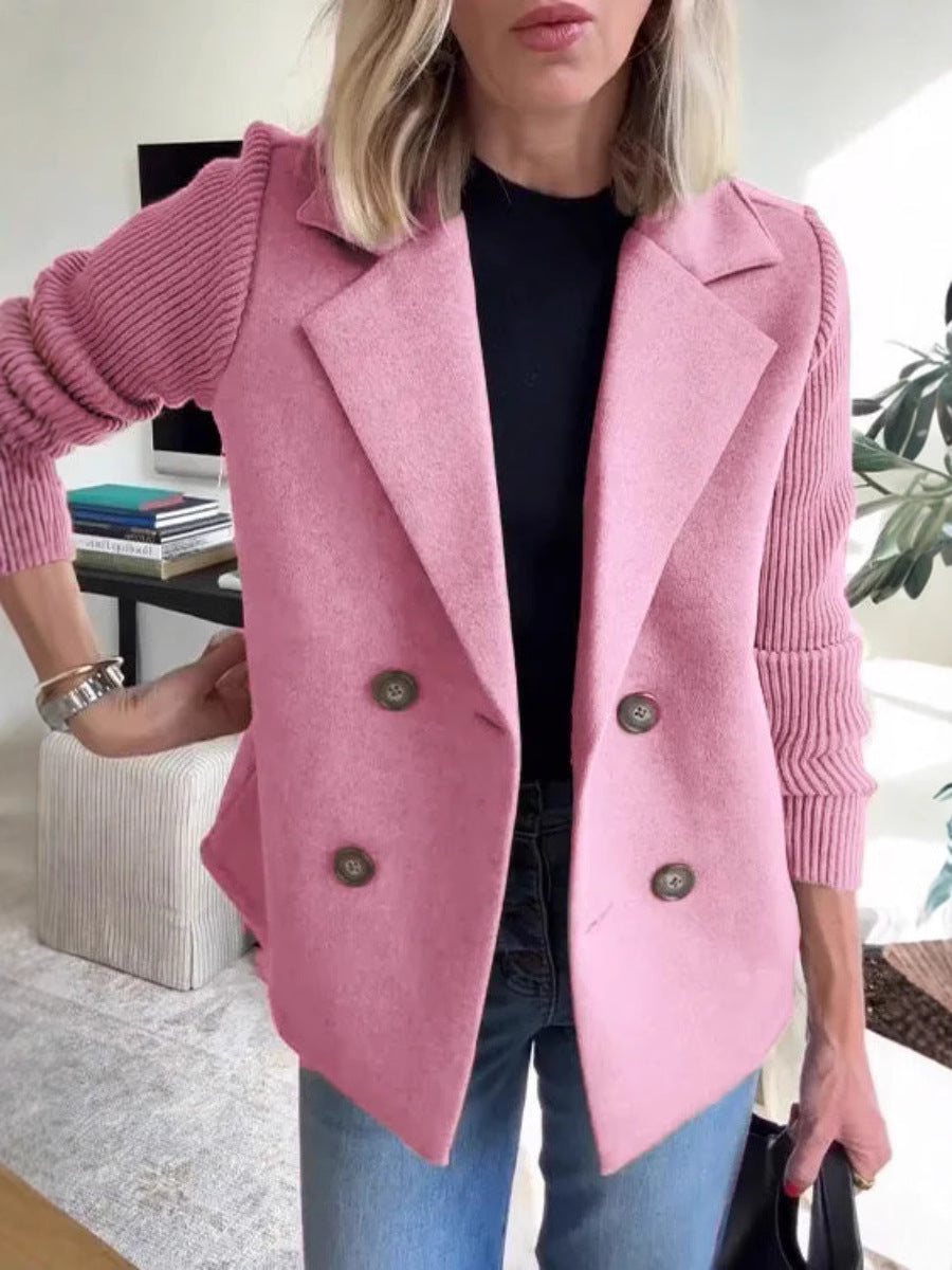Knitted Sleeves Coat