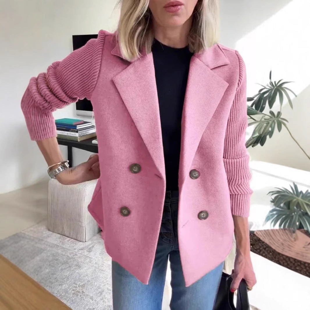 Knitted Sleeves Coat