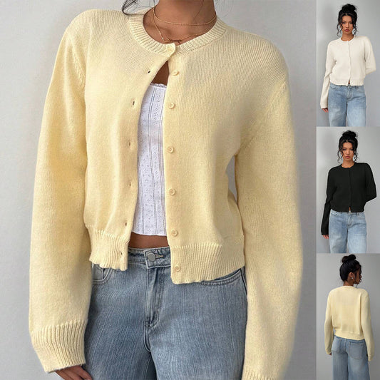 Chic Long Sleeved Knitted Cardigan
