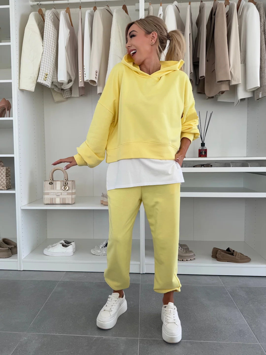 Hooded Top And Jogger Set